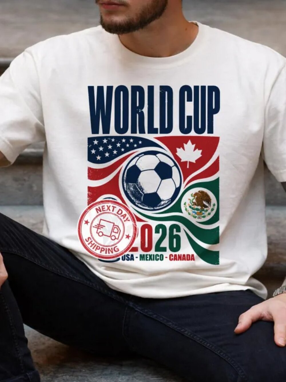 2026 Retro World Cup Shirt Comfort Colors, Soccer Tournament Gift Tee 276 - Picture 1 of 5